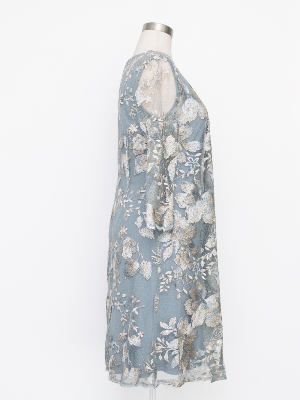 Alex Evenings - Embroidered Lace Mock Jacket Cocktail Dress - Picture 5 of 12